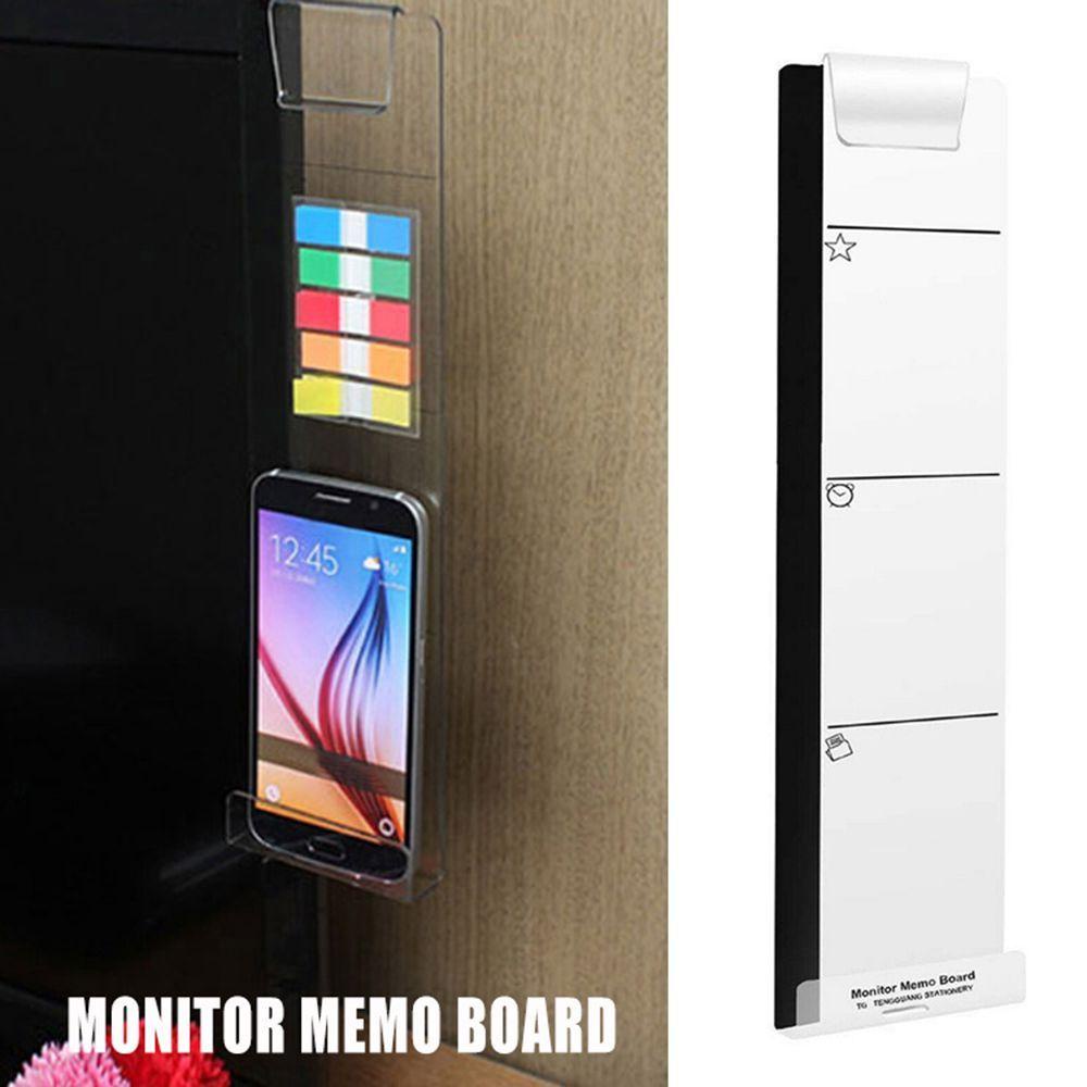 Papan Memo Monitor Agustina Taps Home Stylish Transparan Phone Holder