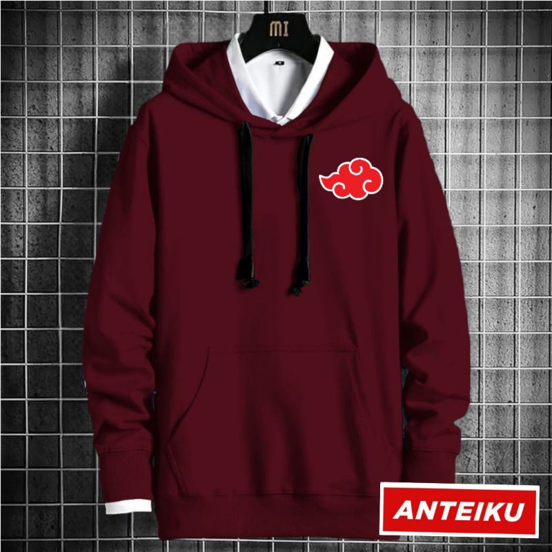 Sweater Hoodie Zipper Anime Akatsuki Jaket Hoodie Akatsuki L-XXL-4