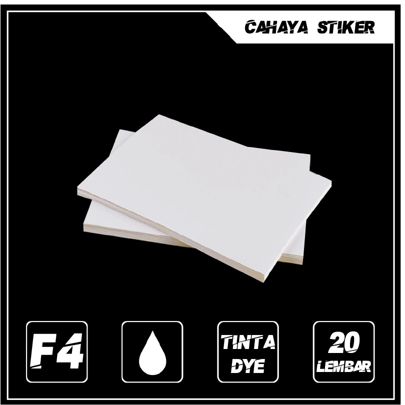 

Kertas Stiker Doff Isi 20 Lembar / Stiker Tidak Mengkilap