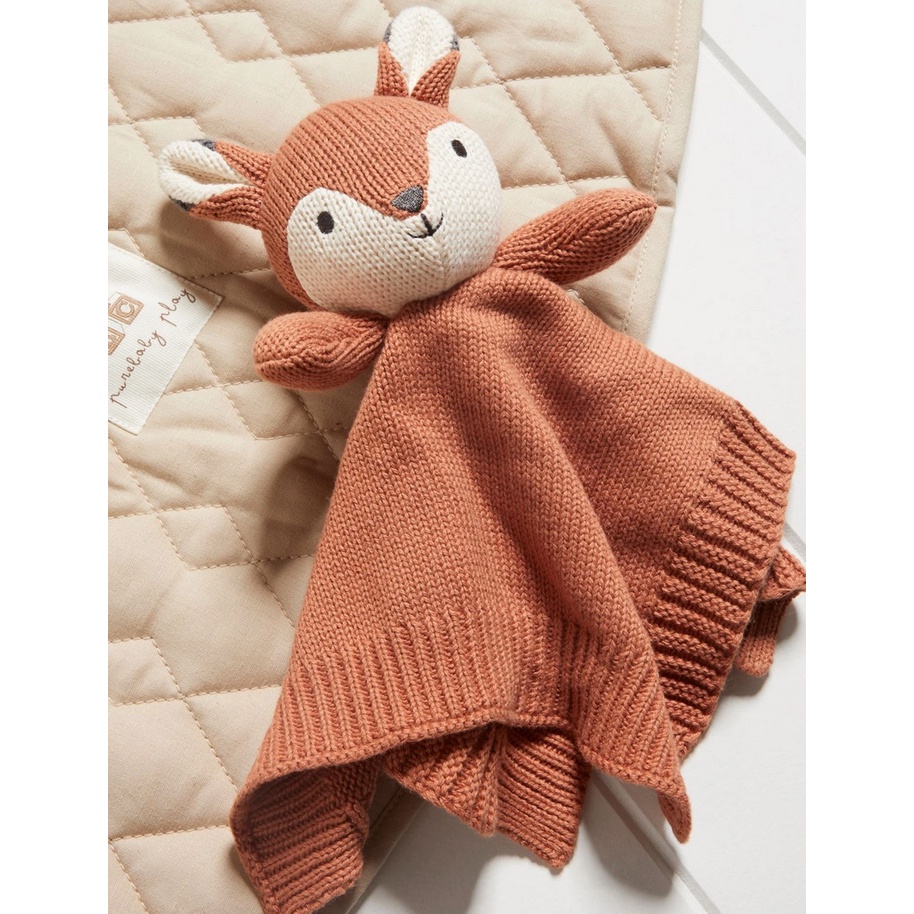 Pure Baby Knitted Comforter with Gift Box - Baby Cuddle Doll Kids Boneka Mainan Newborn Giftset Kado Anak Bayi