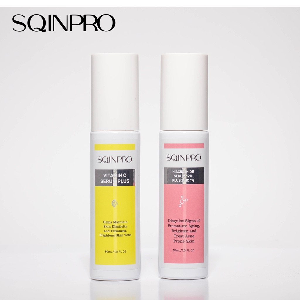 Sqinpro Double Pack Niacinamide Serum 12% + Zinc 1 % 30ml (Paket Isi 2 Pcs)