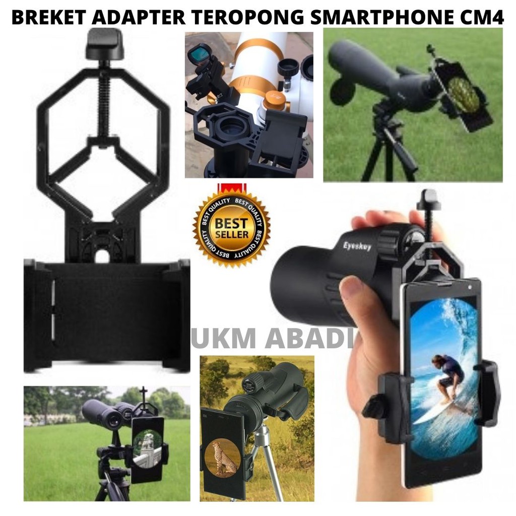 Mount Breket Teropong Smartphone HP CM4 Stand Holder Adapter Telescope 111159