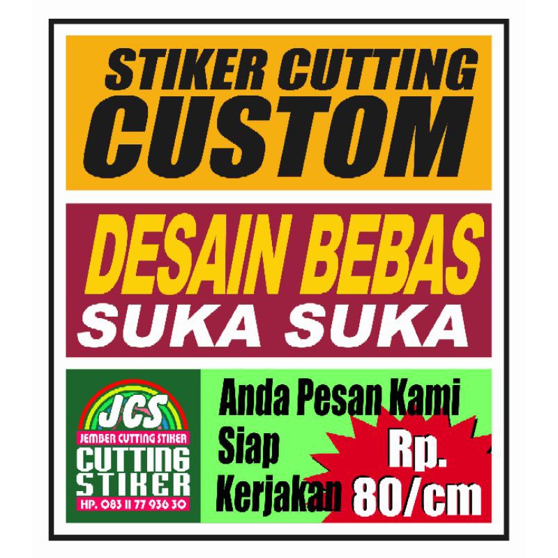 

stiker cutting