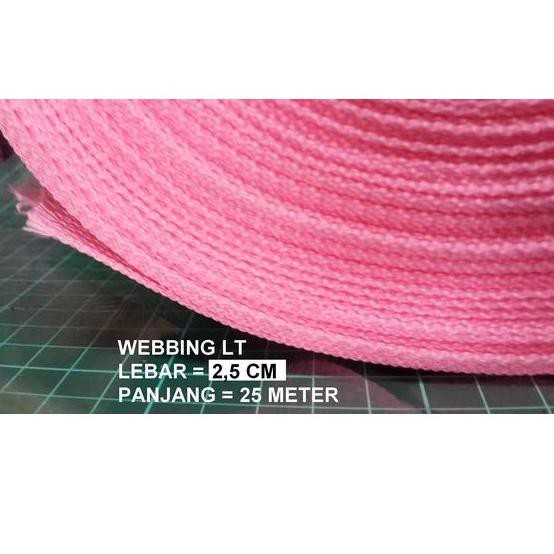 

➚70T Tali Webbing Lt Lebar 2,5 Cm (1 Roll = 25 Meter) ✽ ★★★★★