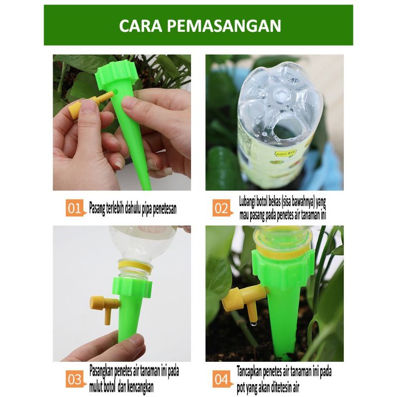 Alat Penyiram Siram Tanaman Tetes Otomatis Tetes Tanaman Otomatis Kran Taman Irigasi