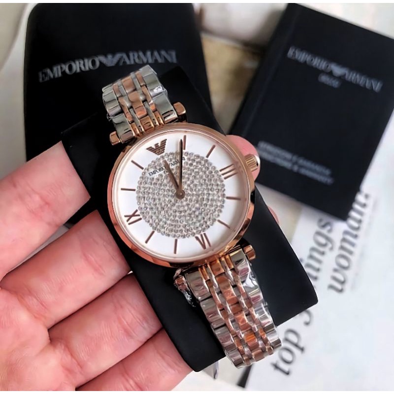 Jam Tangan Wanita Emporio Armani AR 1926 Stainless Steel 32mm Ori