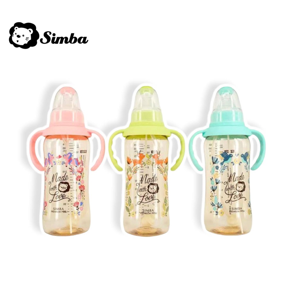 Simba Dorothy Wonderland PPSU Standar Neck Feeding Bottle With Handle 320ml