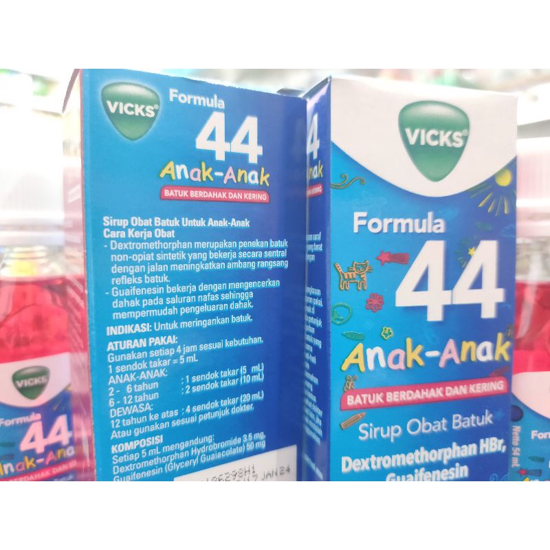 VICK FORMULA 44 SIRUP ANAK ANAK 27 ML VICKS