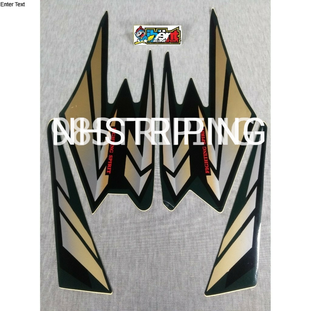STRIPING RX KING HITAM  2002 STIKER LIS POLET ORI YAMAHA