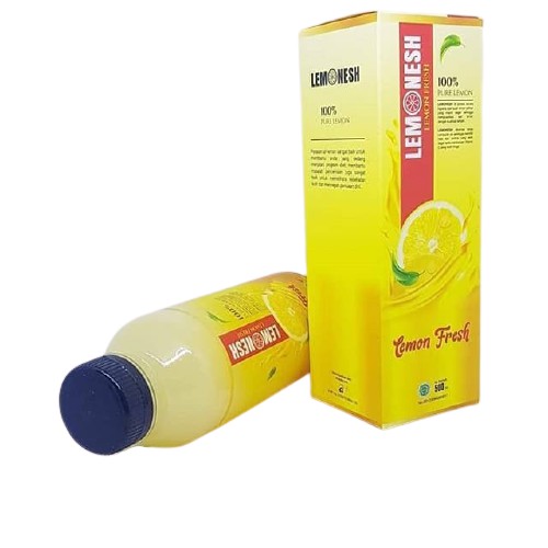 Sari Lemon Lemonesh Original Pure Lemon 500 ml | Jus Lemon Untuk Pelangsing | Sari Lemon Bio Gold