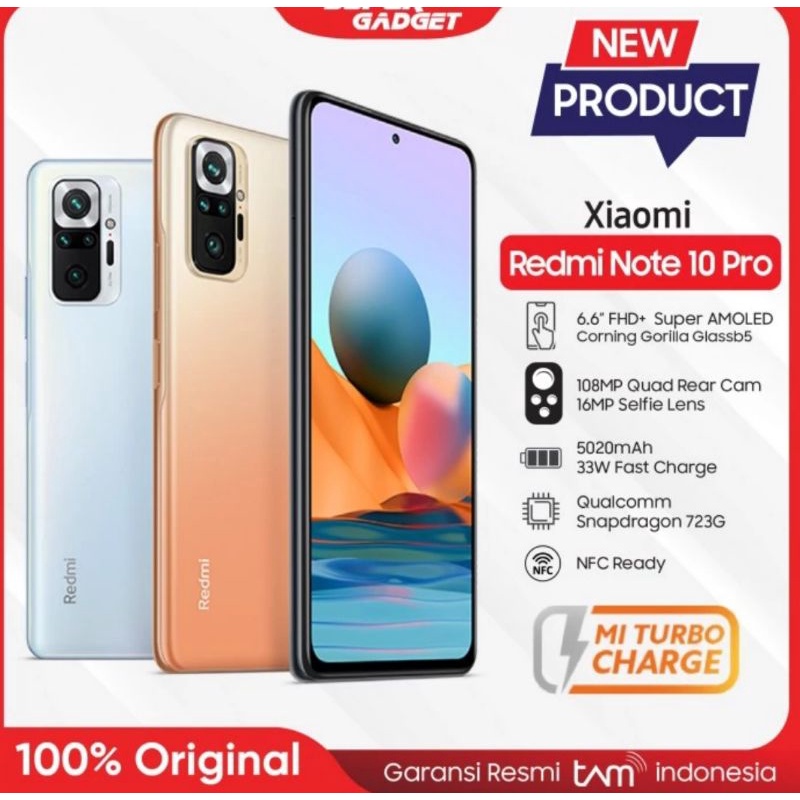 REDMI NOT 10 PRO RAM 6