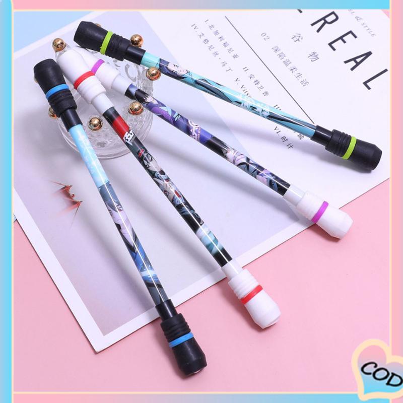 COD❤️ Anime Rotary Decompression Pen Siswa Dewasa Kompetisi Pena yang Dapat Ditulis-A.one