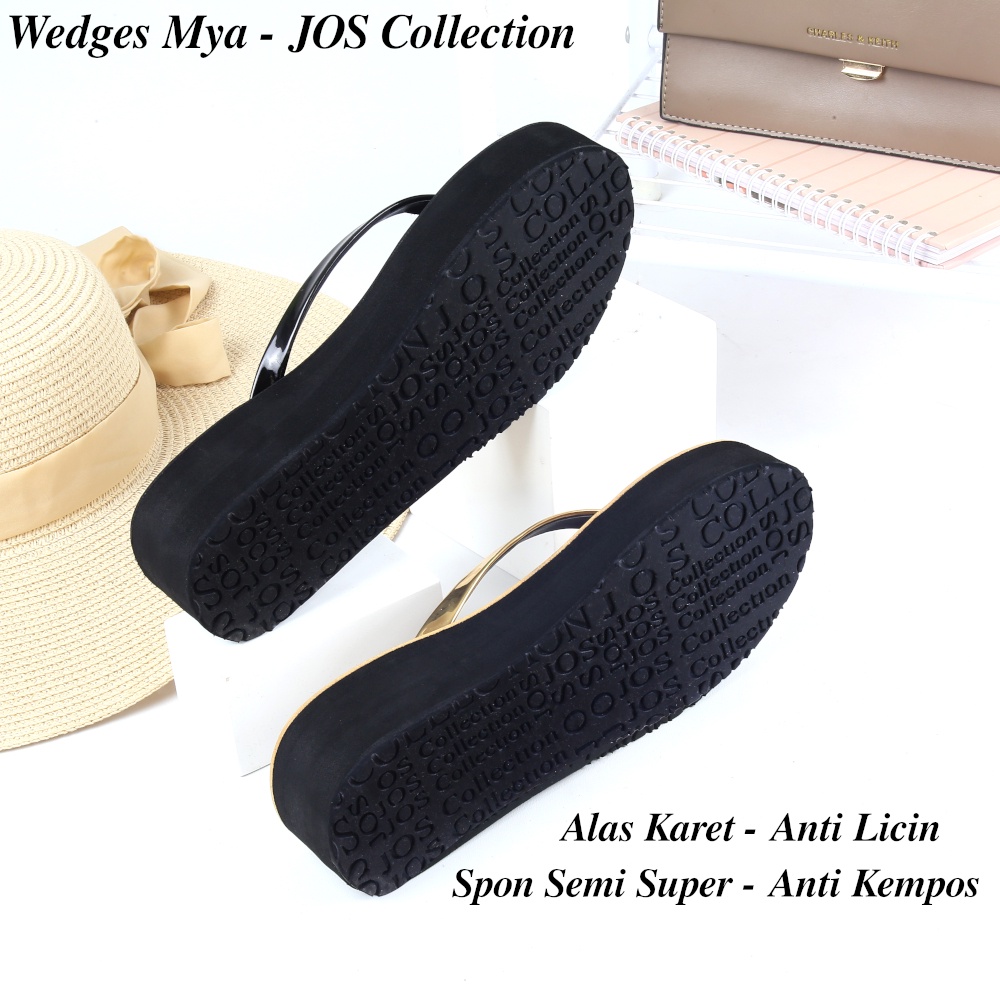 Sandal Wedges Wanita - Mya Tinggi 5 cm by Jos Collection