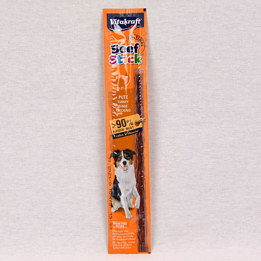 

VITAKRAFT Snack Anjing Beef Sticks with TURKEY 12gr