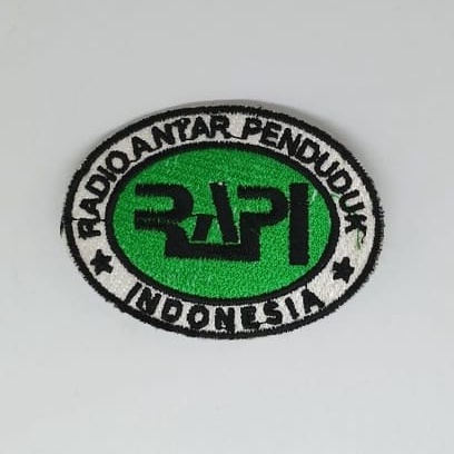Logo Bordir Radio Antar Penduduk Indonesia / Rapi / Bordir / Embroidery / Logo / Emblem / Patch / Cu