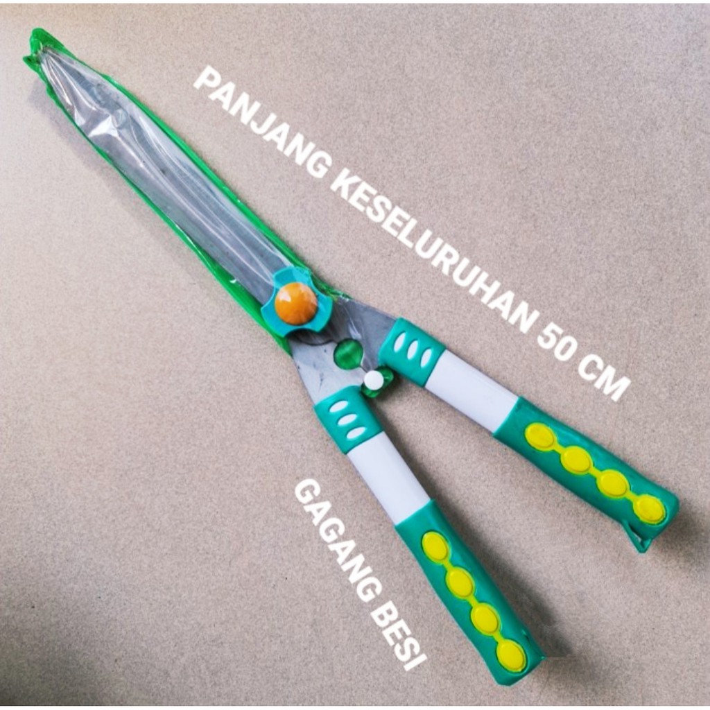 Gunting Pagar Besi Gagang Plastik Fiber Hijau