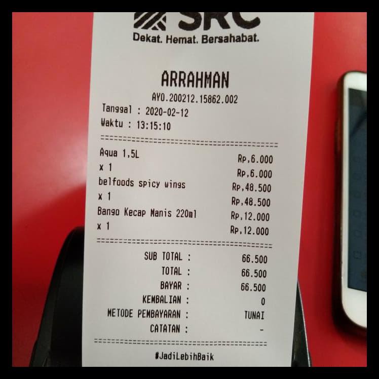 

DISKON! Kertas Struk thermal Spot Gojek Polos 57x40-13 Merk Otani perpack