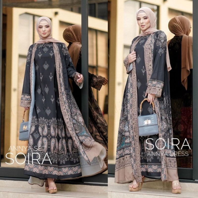[ NEW ] SET DRESS ANNYA PREMIUM OTENTIC ORIGINAL SOIRA / SET BANGKOK IMPORT/201112
