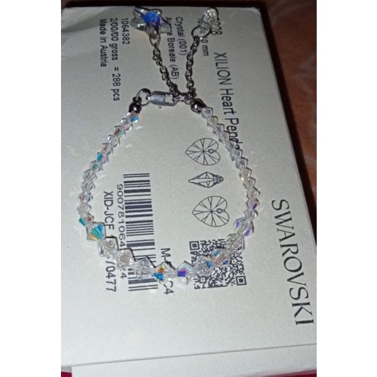 Gelang cantik full kristal Swarovski asli Austria ori