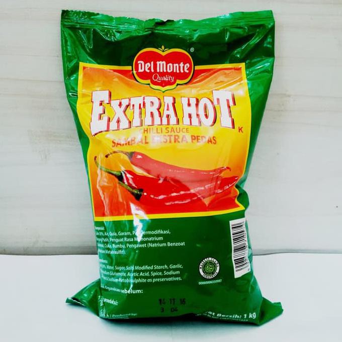 Saos sambal Delmonte extra hot - Saus Sambal Delmonte Extra hot 1 kg