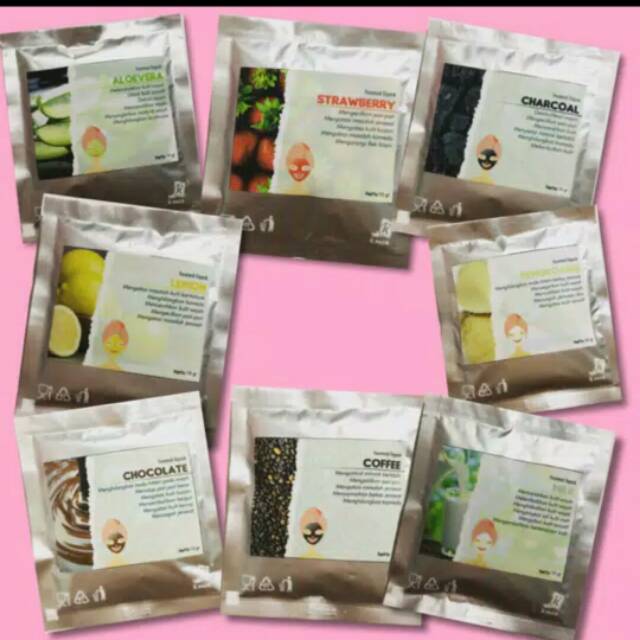 Masker organik kemasan 15gram