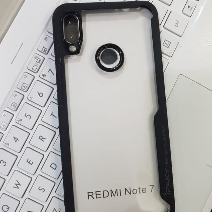 ipaky shield fuze Xiaomi Redmi Note 7 Case casing cover transparan