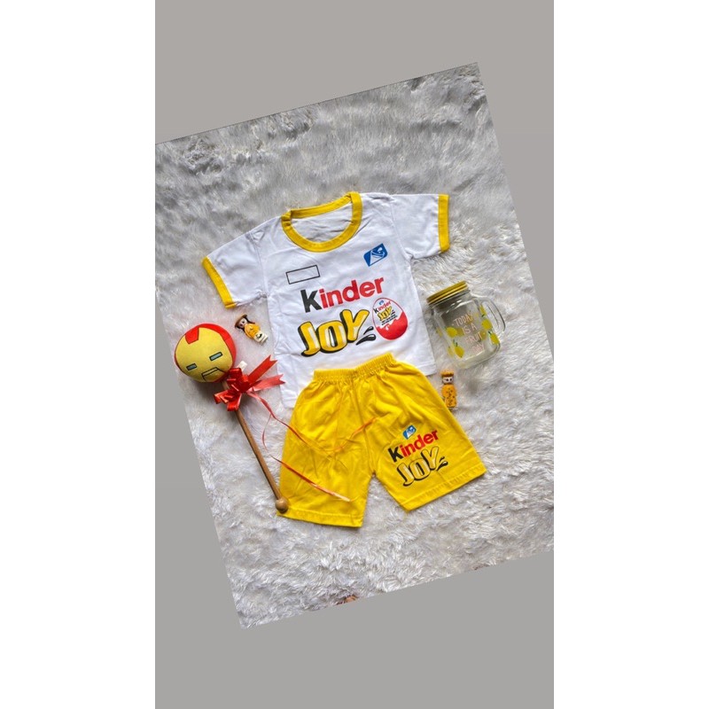 COSTUM NAMA/REGUEST NAMA SETELAN KARAKTER KINDER JOY 6-12 BULAN PAKAI ALL SIZE