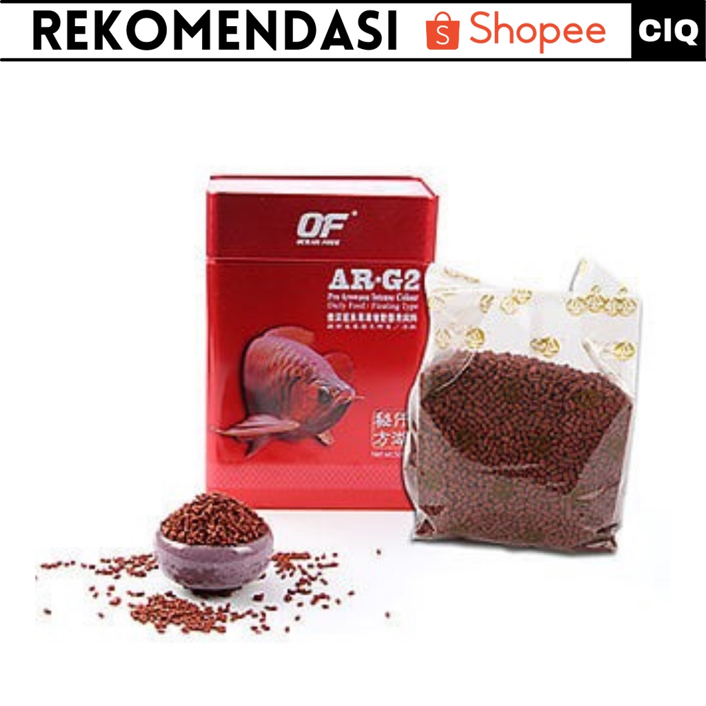 Pakan ikan Arwana Ocean Free AR - G2 Intens Color REPACK 10gr - S / Pakan Ikan Premium / Makanan Ikan Arwana / Pakan Ikan Arwana / Pakan Arwana Super Red / Pakan Pelet Arwana