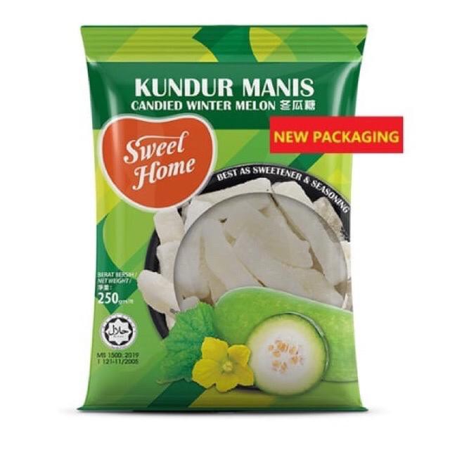 

Kundur Manis Sweet Home Malaysia / Kundur Manis Import / Candied Winter Melon / Tangkua 250 Gr