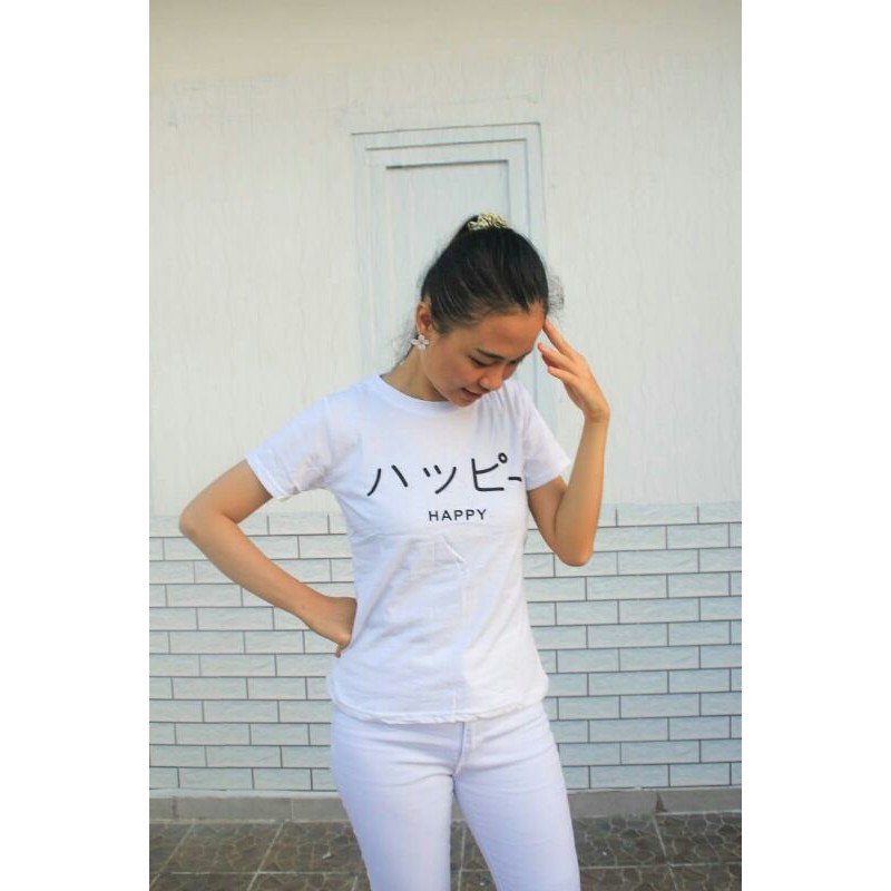 Happy T-shirt Women Style (yc)