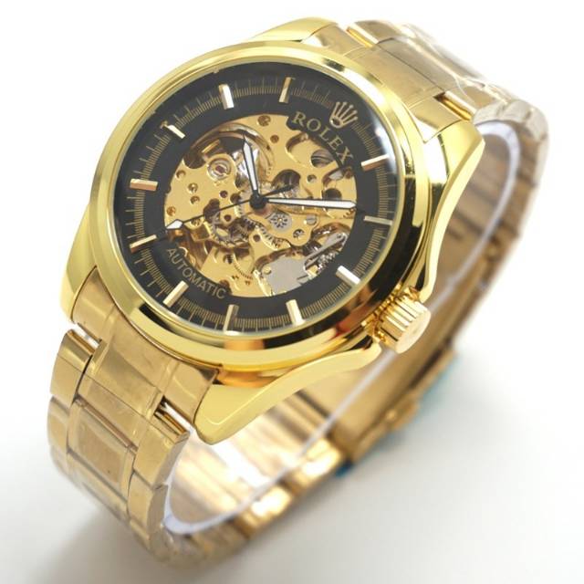 Jam Tangan Pria Rolex Moster premium Full Gold
