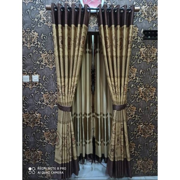 Gorden Sahabat - Gorden Minimalis Prada 140 x 200 Cm Merah