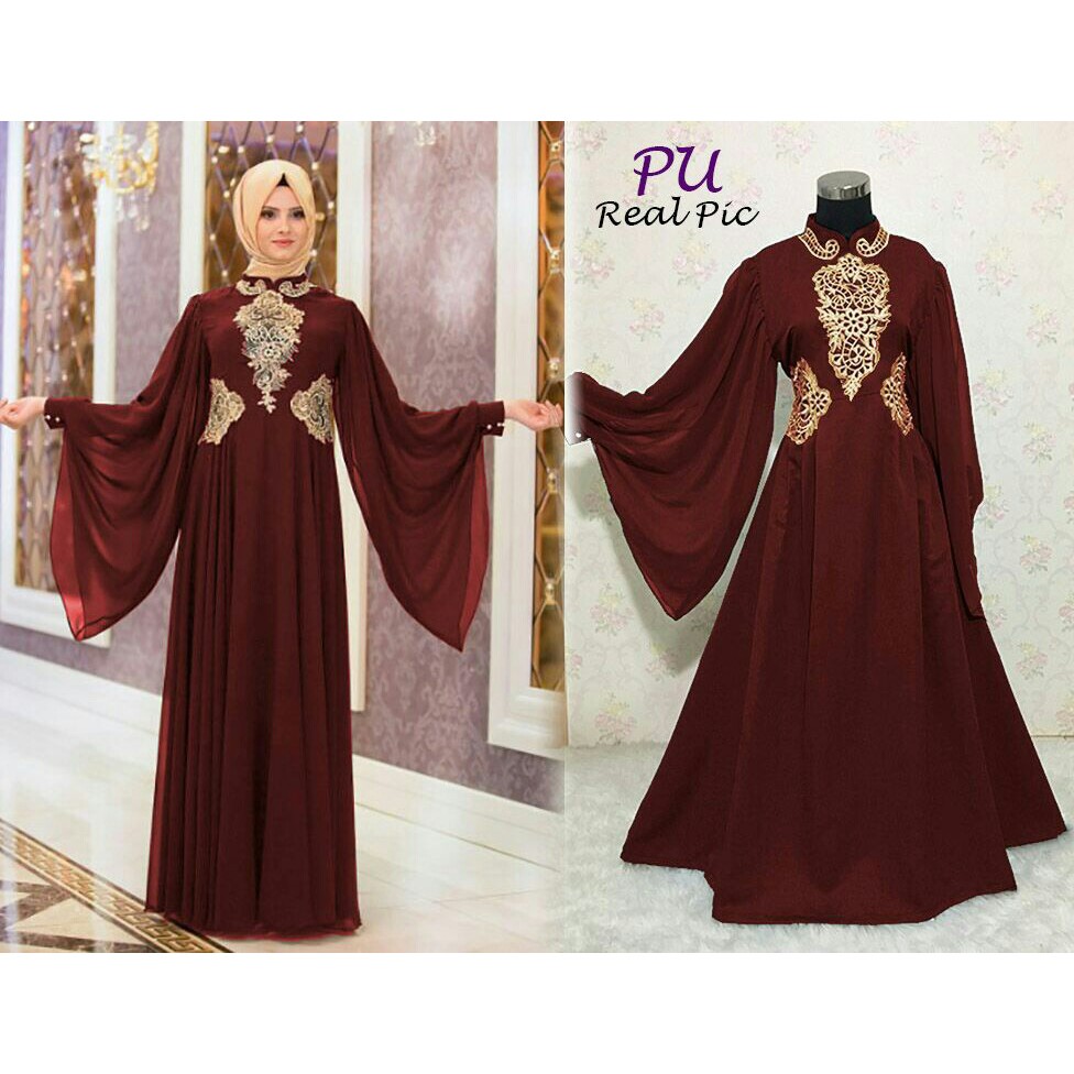 HOPYLOVY - GAMIS MAXI DRESS PREMIUM PUTRI [Kode 3188]