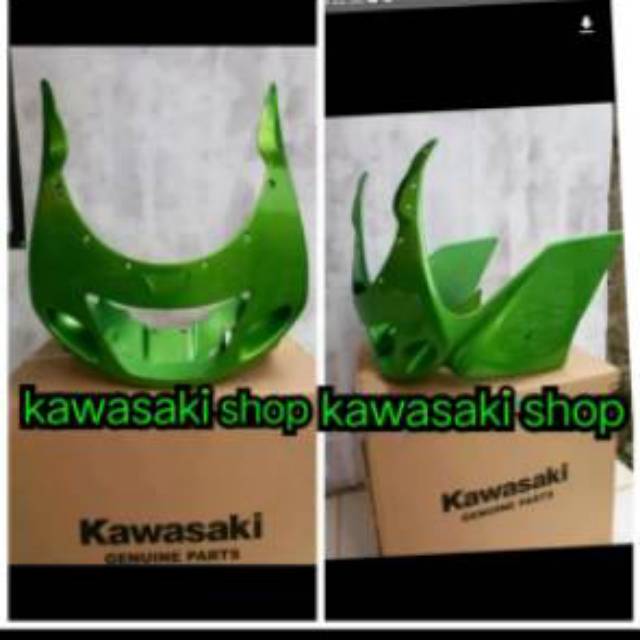 Batok lampu depan ninja rr old hijau metalik barong lampu ninja rr old hijau