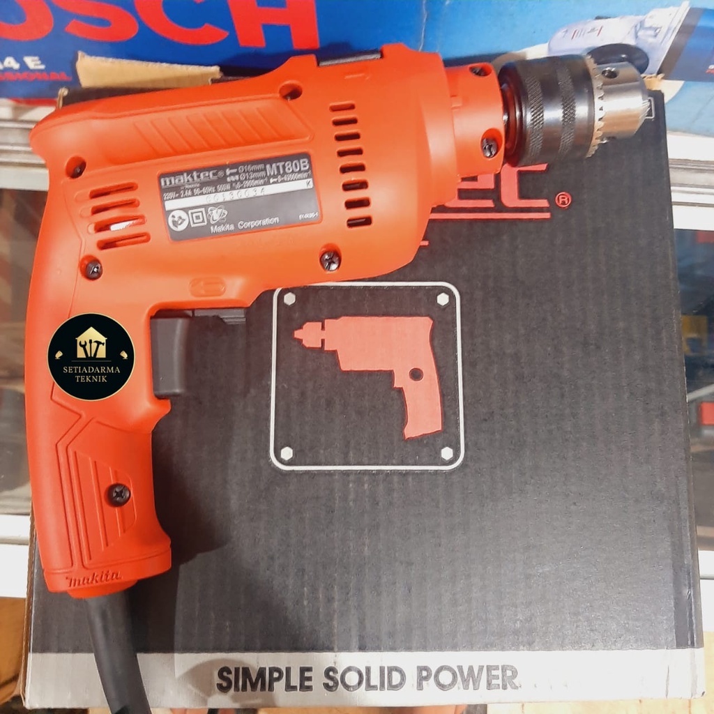 MESIN BOR BETON BESI KAYU MAKTEC MT 80B//HAMMER DRILL MT80B MAKTEC