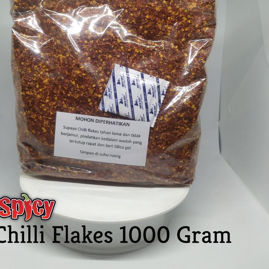 

Terbaik!! LR059 (CHILLI FLAKES) CABE SERPIHAN SANGAT PEDAS KEMASAN 1 KG