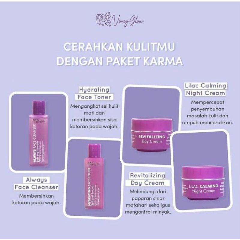 PAKET KARMA VINCY GLOW/SERUM PROPOLIS
