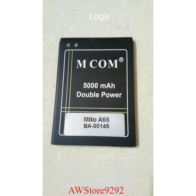 Mcom Battery Batre Baterai Double Power Mcom Mito Note A66 BA-00145 BA00145 BA-000145 BA000145