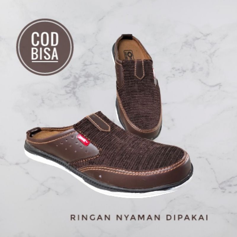 selop pria / sepatu sandal pria /sandal sepatu pria/ sepatu sandal kasual /sandal slip on/ bisa cod/bayar ditempat/ termurah terlaris