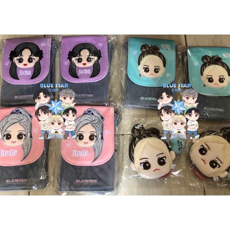[SALE] BLACKPINK MERCH HYLT COIN PURSE AND CROSS BAG JENNIE JISOO ROSE