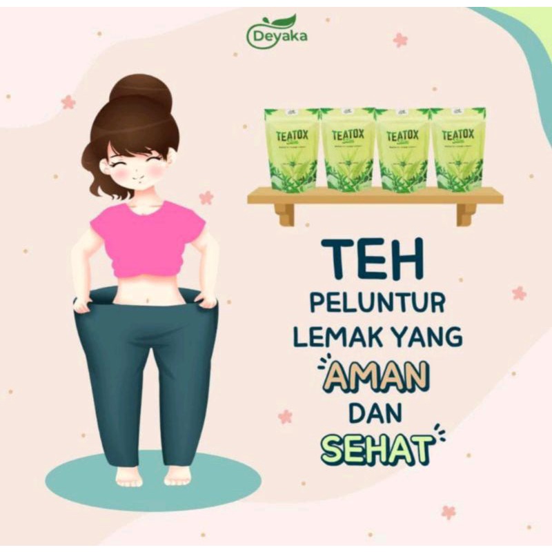 TEATOX SLIM/TEH HERBAL PELANGSING BADAN/ NO EFEK SAMPING