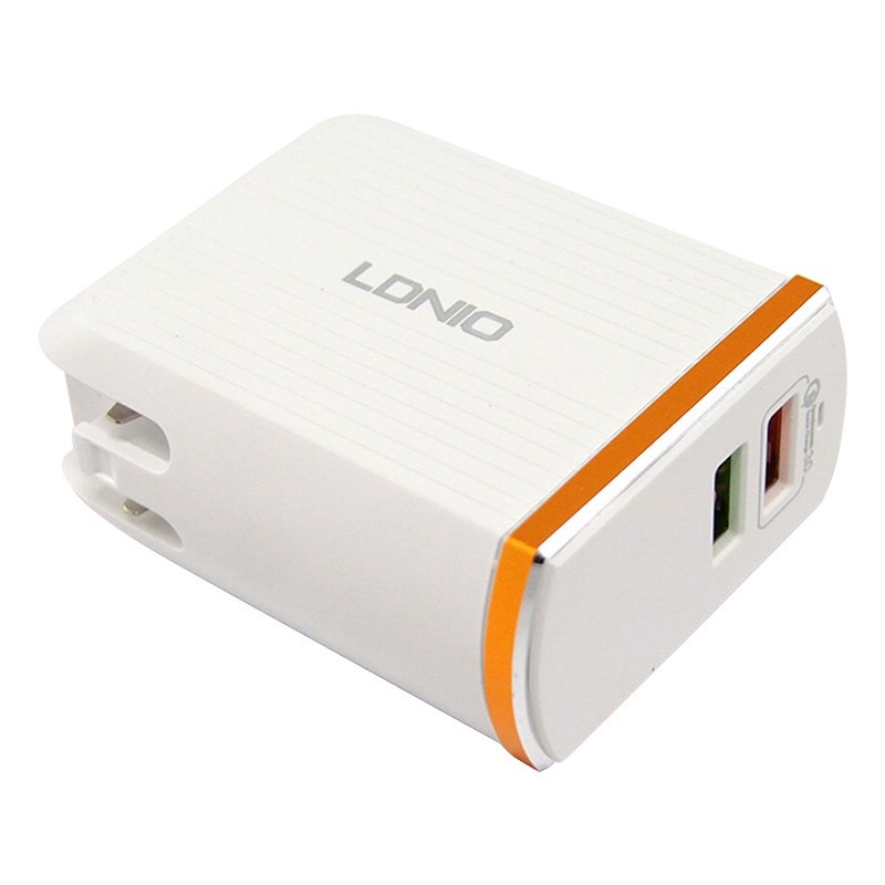 Travel Adaptop Charger For Android LDNIO New Dual USB Travel Charger A2502Q Original Fast Charging