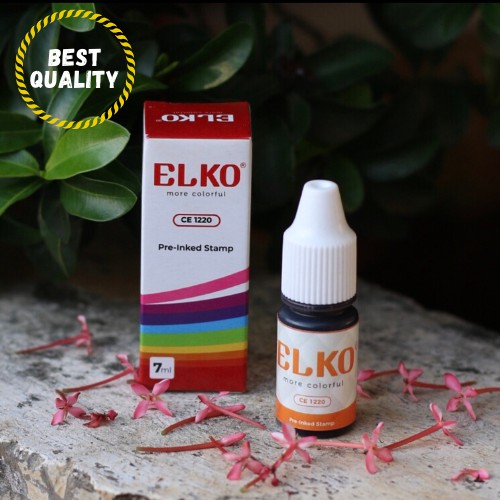 

Tinta Stempel Flash Trodat Otomatis Warna ORANGE isi 7 ML ELKO Waterproof