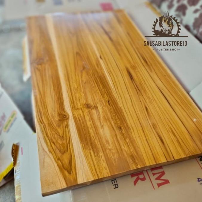 DAUN MEJA KAYU/MEJA KANTOR KAYU JATI 100X60X3CM DH641631D