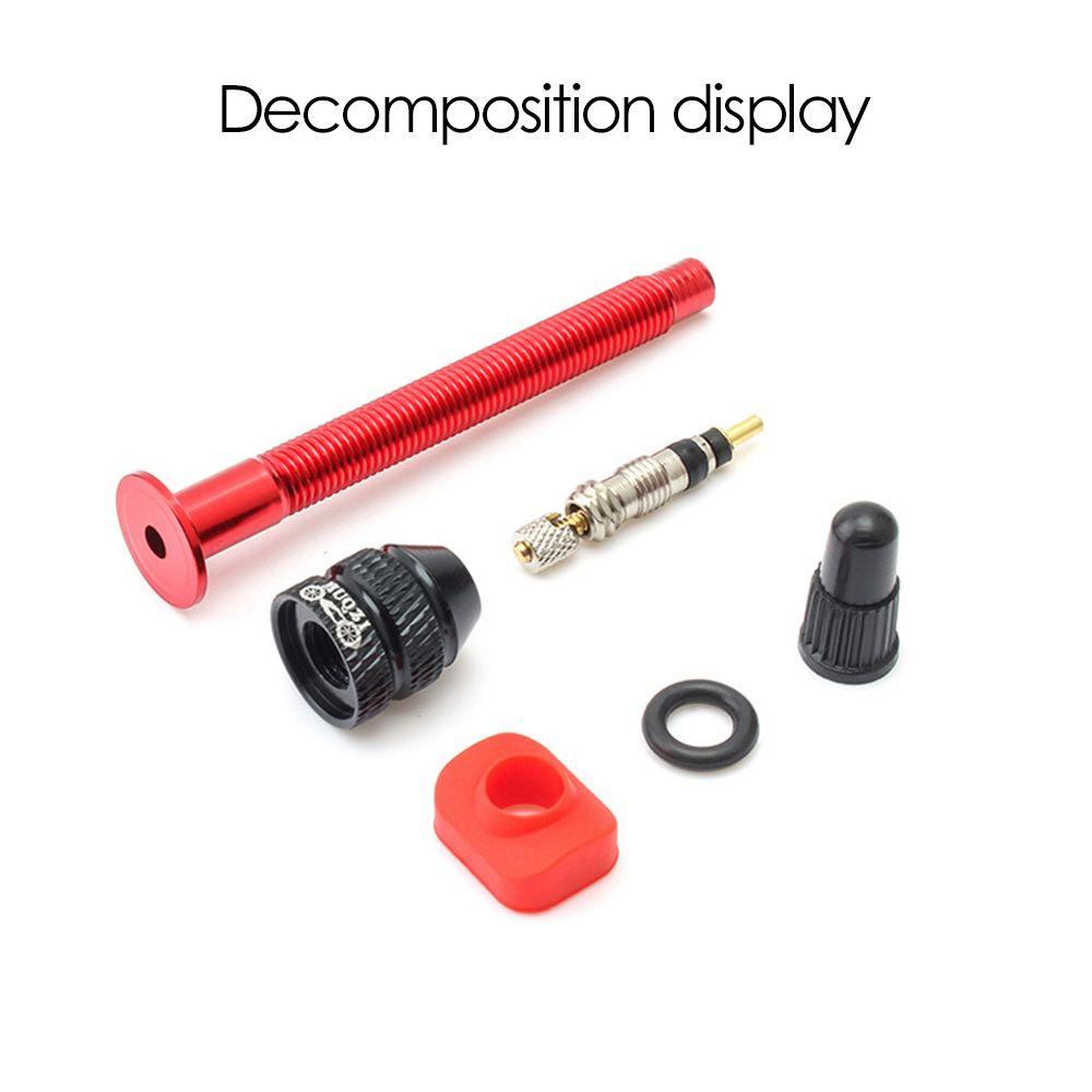 Populer Tubeless Tire Valve MTB Road Brass Core Valve CNC Alloy Nipple Sepeda Tubeless Rim