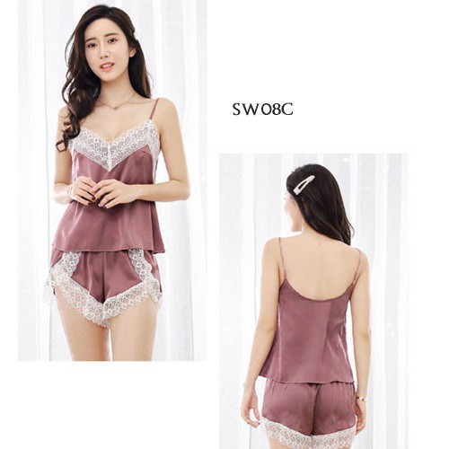 [PRODUKSI TERMURAH] PIYAMA WANITA BAJU TIDUR SEXY LINGERIE SALEM SW08C