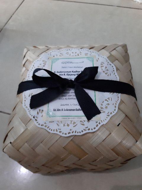 Besek Bambu  1pasang(2pcs) 18x18x7