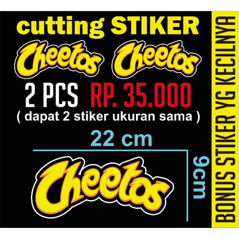 

cutting stiker ligo CHEETOS