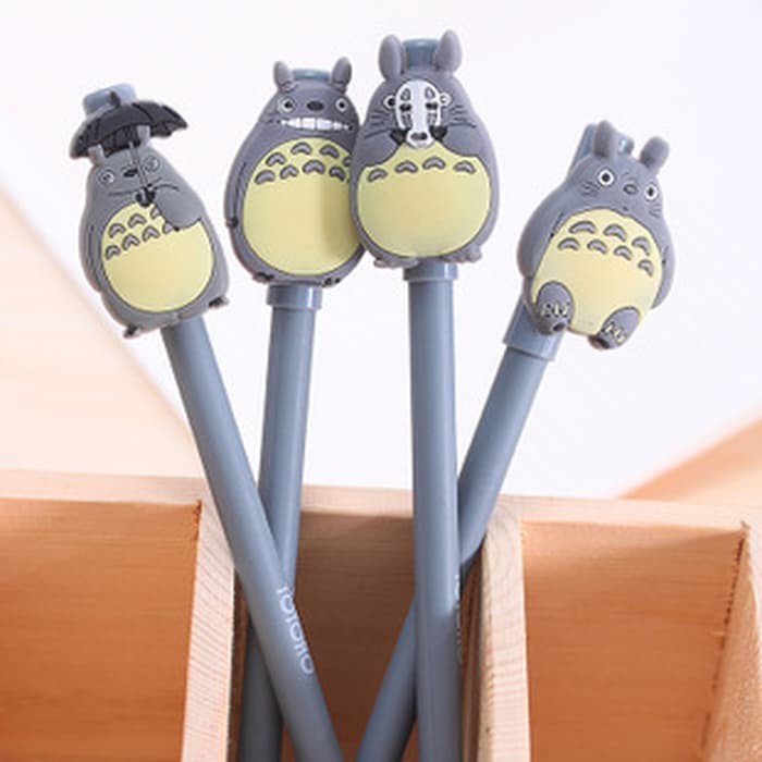 

NR Pen gel kartun totoro cute grey tebal 0 5mm SPE003 model B