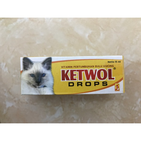 KETWOL DROPS Vitamin Pertumbuhan Bulu Kucing Anti Rontok